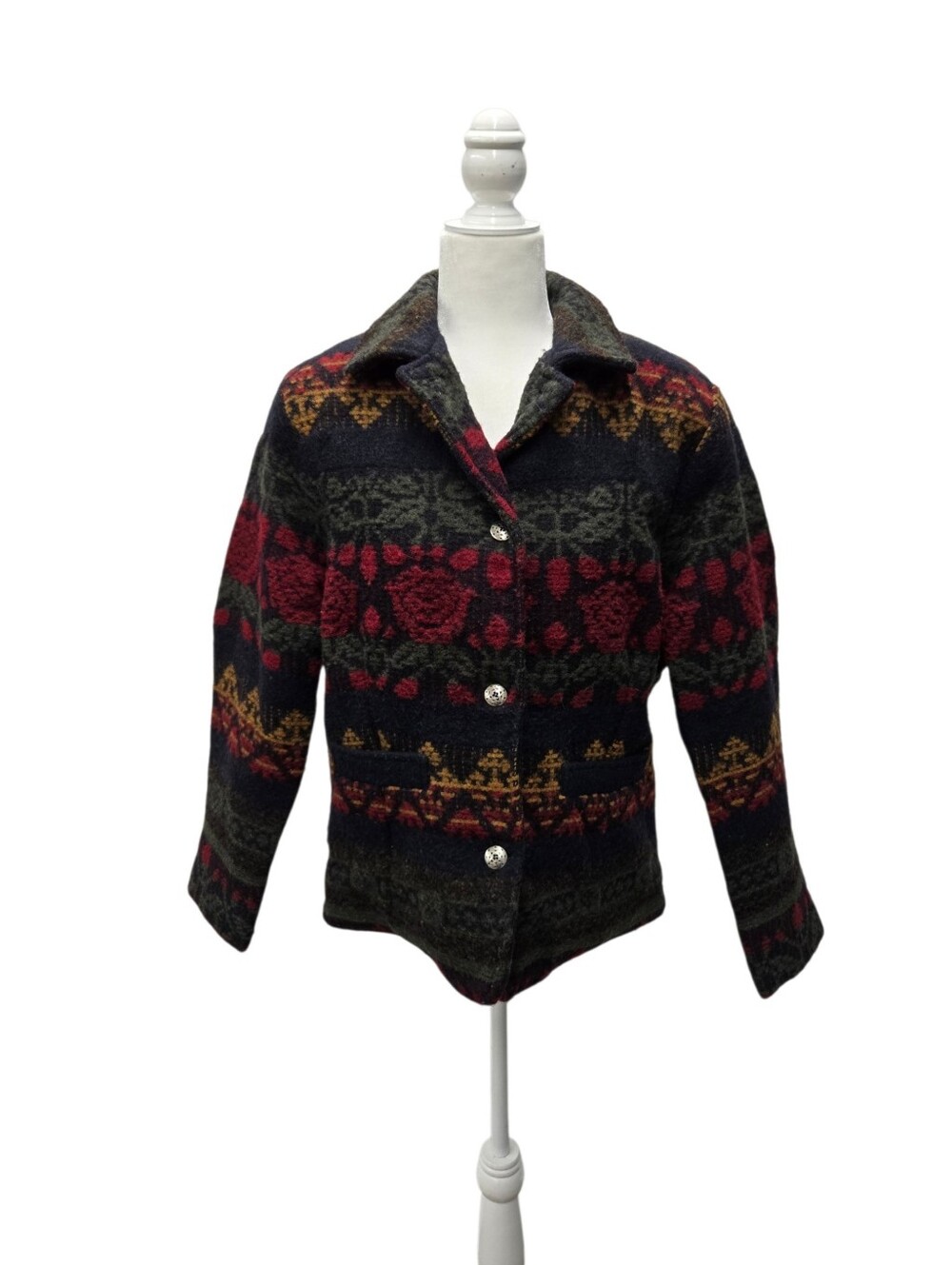 Classic Vintage Woolrich Wool Blanket Coat
